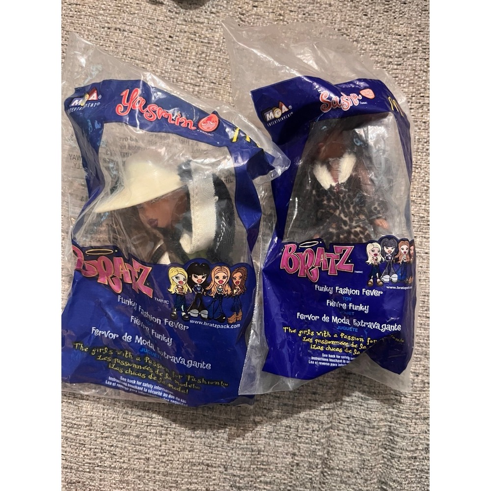 Vintage 2002 Y2K brat doll happy meal toy bundle